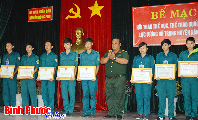 Xã Tân Lập nhất hội thao thể dục - thể thao quốc phòng huyện Đồng Phú năm 2016