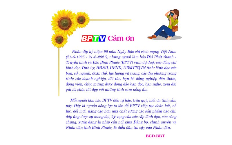 BPTV cảm ơn