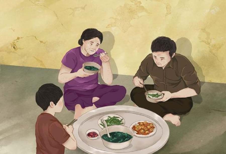 Bữa cơm có vị tình thương của bố