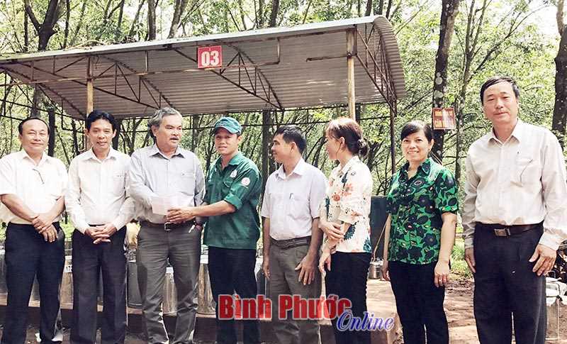 Cao su Bình Long khen thưởng đột xuất 30 triệu đồng các tổ cạo mủ Cao su Bình Long khen thưởng đột xuất 30 triệu đồng các tổ cạo mủ