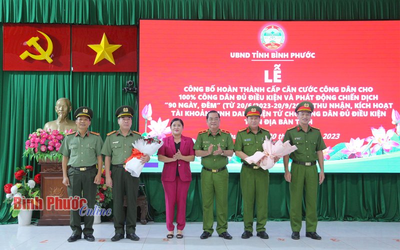 Bình Phước hoàn thành cấp căn cước cho 100% công dân