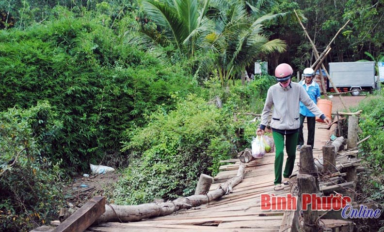 Cầu ông Nhất: “Oằn mình cõng” dân qua suối Cầu ông Nhất: “Oằn mình cõng” dân qua suối