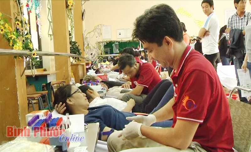 Đợt I năm 2017, huyện Lộc Ninh thu 526 đơn vị máu tình nguyện Đợt I năm 2017, huyện Lộc Ninh thu 526 đơn vị máu tình nguyện