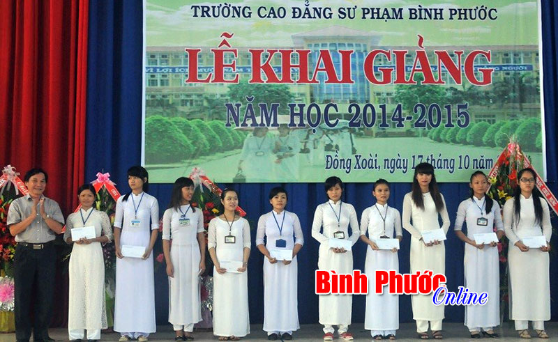Trường Cao đẳng sư phạm Bình Phước đón 636 tân sinh viên Trường Cao đẳng sư phạm Bình Phước đón 636 tân sinh viên