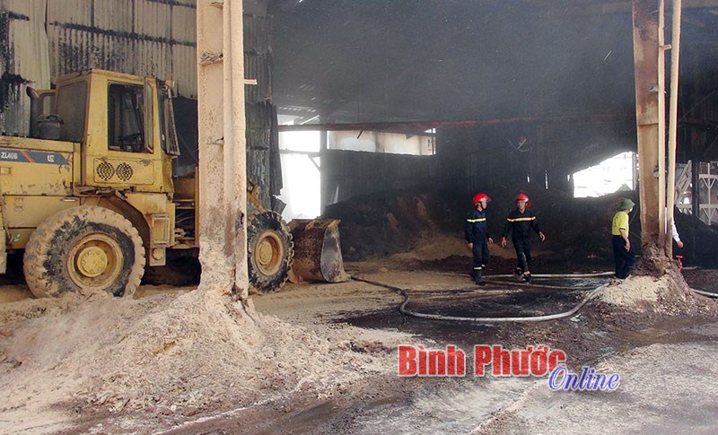 Công ty cổ phần Kim Tín MDF bị cháy Công ty cổ phần Kim Tín MDF bị cháy