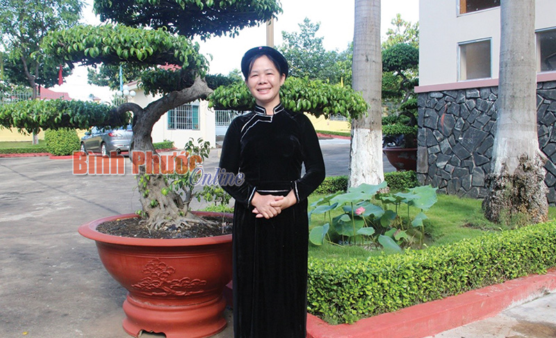 Chị Nông Thị Lệ, cán bộ hội cơ sở tiêu biểu
