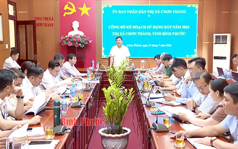 Chơn Thành công bố kế hoạch sử dụng đất năm 2023 Chơn Thành công bố kế hoạch sử dụng đất năm 2023