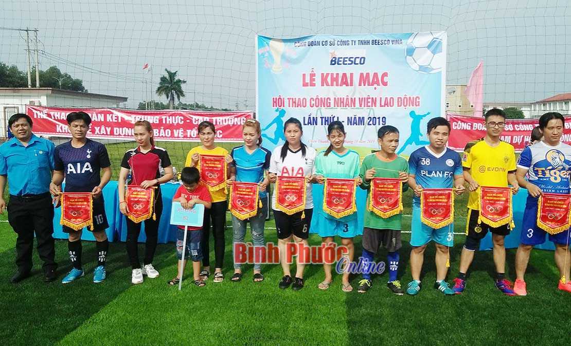 Chơn Thành: 500 vận động viên tham gia hội thao công nhân, lao động