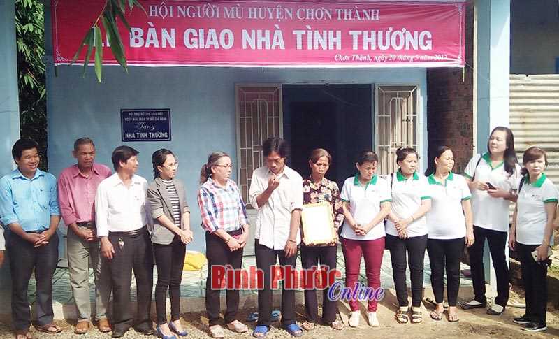 Chơn Thành còn 4 gia đình hội viên người mù khó khăn về nhà ở Chơn Thành còn 4 gia đình hội viên người mù khó khăn về nhà ở