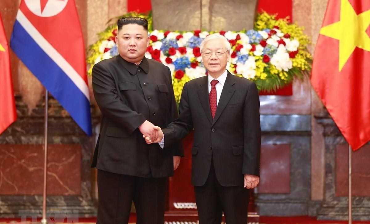 Điện mừng Chủ tịch Ủy ban Quốc vụ Triều Tiên Kim Jong-un