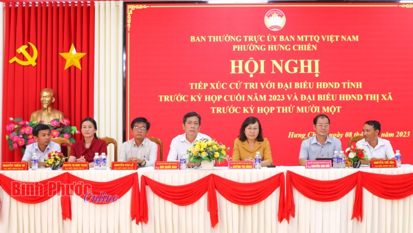 Đại biểu HĐND tỉnh tiếp xúc cử tri Bình Long, Chơn Thành Đại biểu HĐND tỉnh tiếp xúc cử tri Bình Long, Chơn Thành