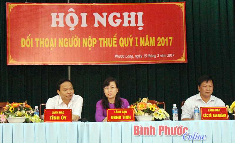 Cục Thuế đối thoại với người nộp thuế tại Phước Long