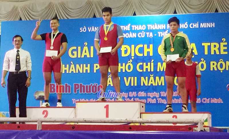 Giải vô địch cử tạ trẻ TP. Hồ Chí Minh mở rộng: Bình Phước nhì đồng đội nam Giải vô địch cử tạ trẻ TP. Hồ Chí Minh mở rộng: Bình Phước nhì đồng đội nam