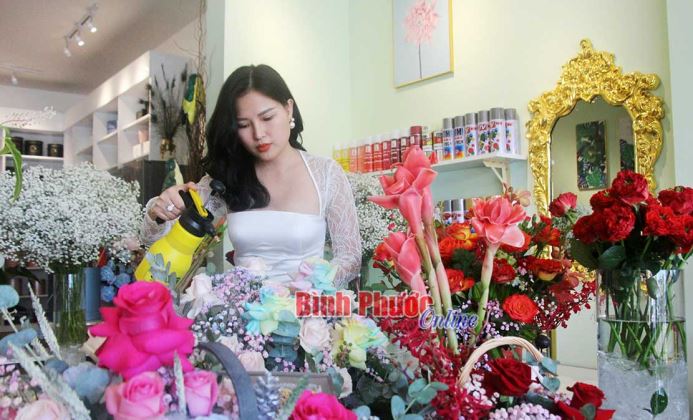 Nữ 9X khởi nghiệp... từ hoa Nữ 9X khởi nghiệp... từ hoa