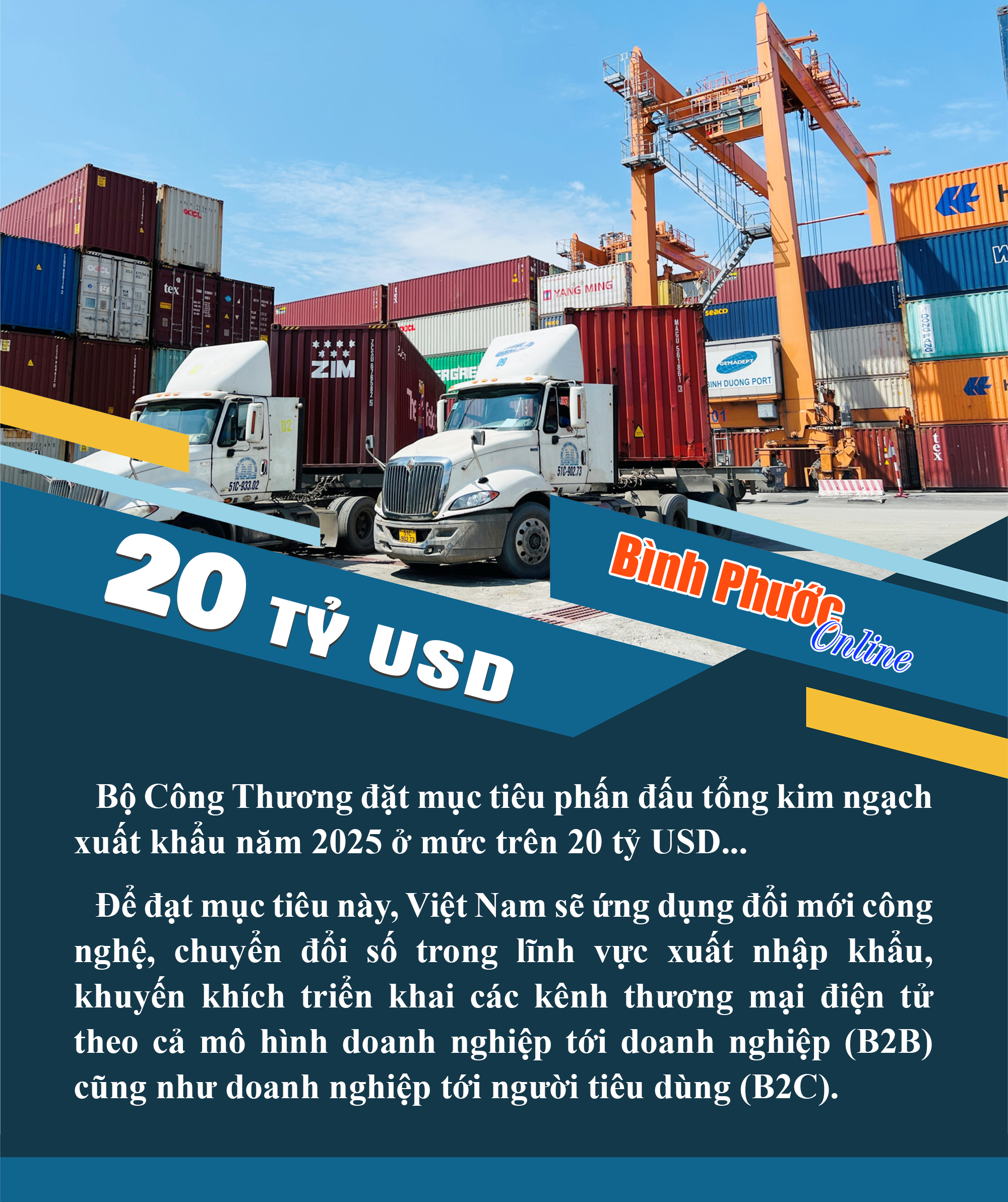 Đặt mục tiêu năm 2025 xuất siêu trên 20 tỷ USD