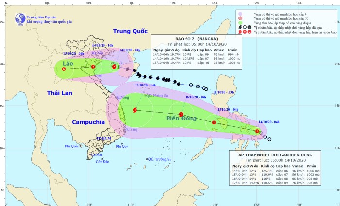 Bão số 7 đổ bộ, xuất hiện thêm áp thấp nhiệt đới Bão số 7 đổ bộ, xuất hiện thêm áp thấp nhiệt đới