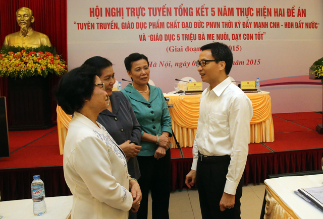 Chăm lo phụ nữ, trẻ em là những việc có tính nền tảng