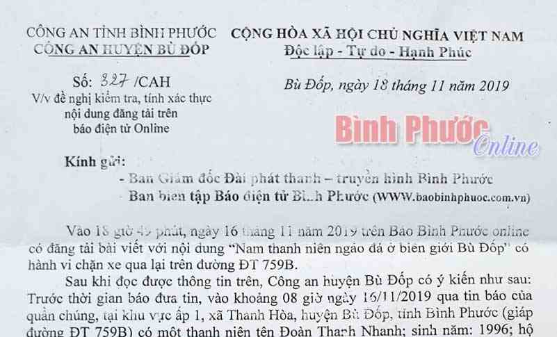 Nam thanh niên ra đường chặn đập xe ở Bù Đốp không phải do “ngáo đá” Nam thanh niên ra đường chặn đập xe ở Bù Đốp không phải do “ngáo đá”