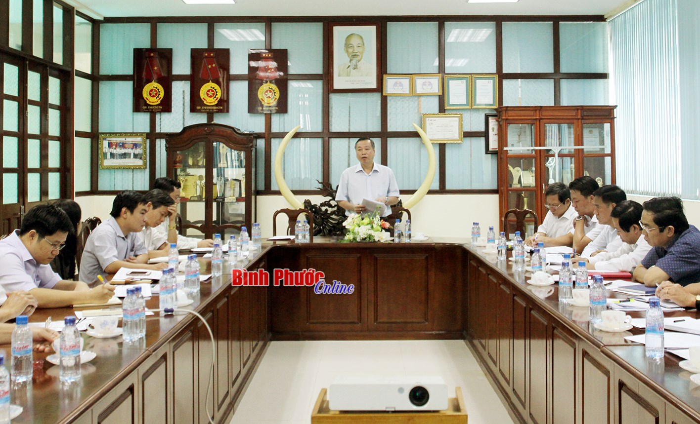 Giao ban khối kinh tế ngành tỉnh Bình Phước Giao ban khối kinh tế ngành tỉnh Bình Phước