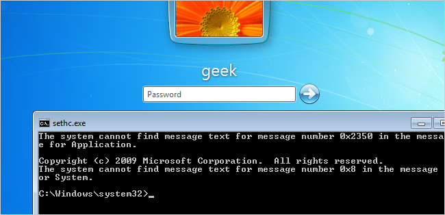 Cách lấy lại mật khẩu Windows bằng đĩa cài Win