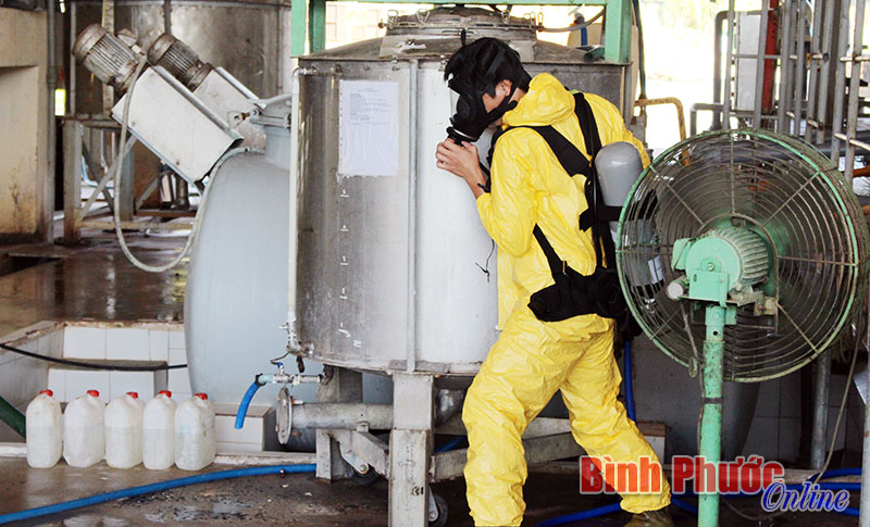 Diễn tập PCCC tại Chi cục Văn thư - Lưu trữ