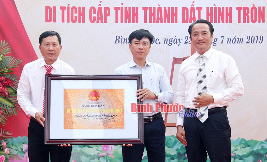 Thành đất hình tròn Thuận Lợi 1 được xếp hạng di tích cấp tỉnh