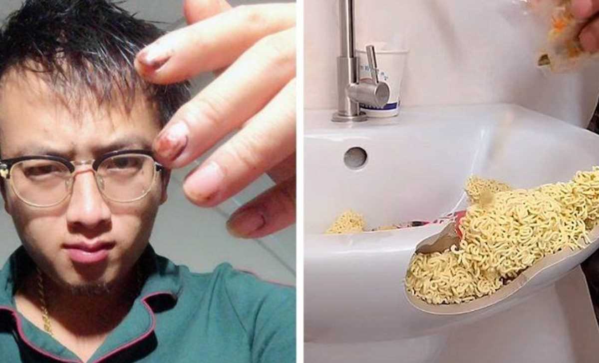 Ngả mũ trước chuyên gia dùng mì gói sửa chữa đồ gia dụng