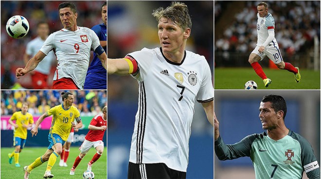 Các đội trưởng Ronaldo, Schweinsteiger, Rooney có tỏa sáng? Các đội trưởng Ronaldo, Schweinsteiger, Rooney có tỏa sáng?