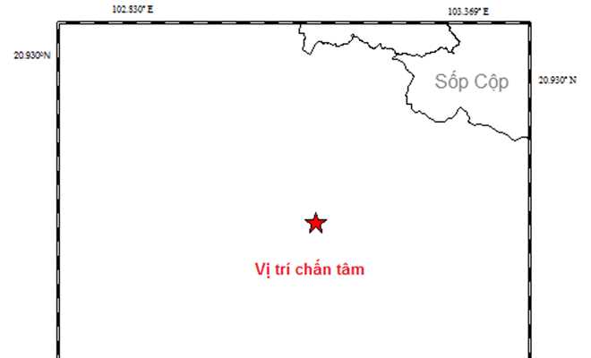 Động đất 3,7 độ Richter tại khu vực gần biên giới Việt-Lào Động đất 3,7 độ Richter tại khu vực gần biên giới Việt-Lào