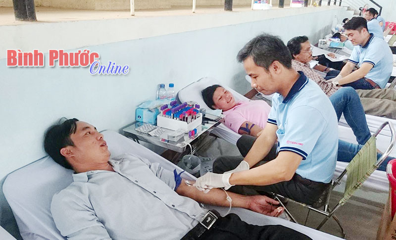 Đồng Xoài thu 288 đơn vị máu tình nguyện