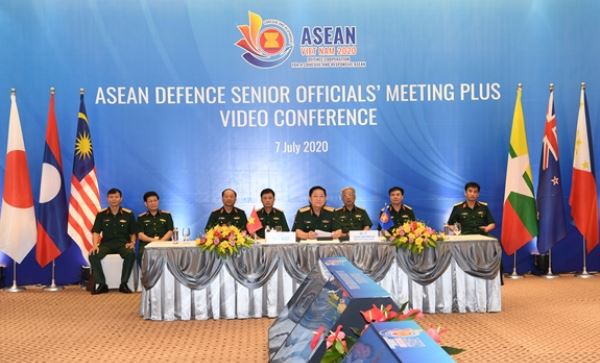 Hội nghị trực tuyến Quan chức Quốc phòng cấp cao ASEAN mở rộng Hội nghị trực tuyến Quan chức Quốc phòng cấp cao ASEAN mở rộng