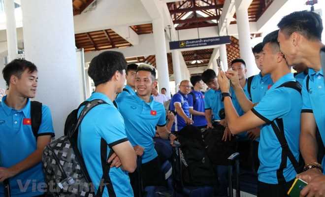 AFF Suzuki Cup 2018: Tuyển Việt Nam đã có mặt tại Vientiane