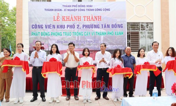 Đồng Xoài: Thêm một công viên tại khu dân cư được khánh thành Đồng Xoài: Thêm một công viên tại khu dân cư được khánh thành