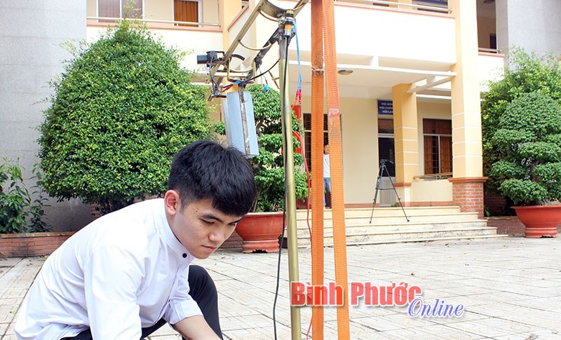 Sáng tạo thiết bị hữu ích phục vụ tập đánh bóng chuyền