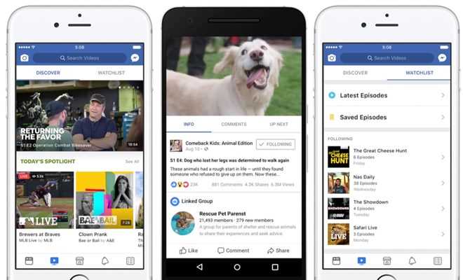 Dịch vụ video trực tuyến Facebook Watch chính thức phát hành toàn cầu Dịch vụ video trực tuyến Facebook Watch chính thức phát hành toàn cầu