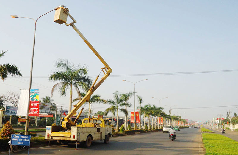 Gấp rút chỉnh trang đô thị đón tết
