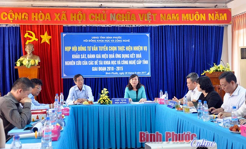 Giai đoạn 2010-2015, Bình Phước thực hiện 151 đề tài khoa học - công nghệ