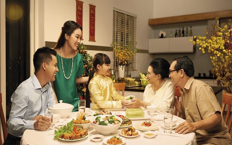Hạnh phúc từ những bữa cơm gia đình