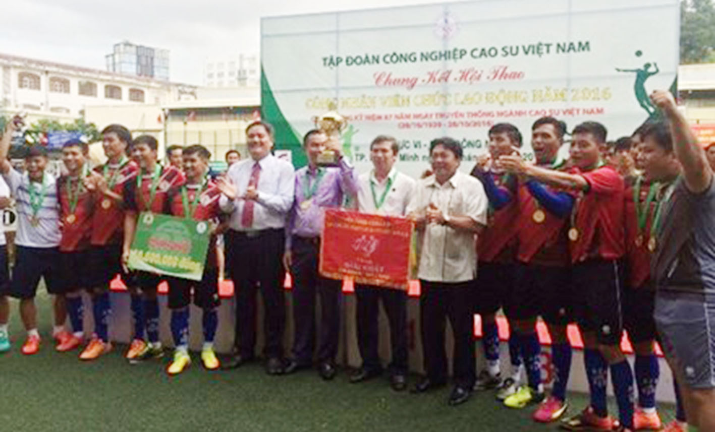 Cao su Phú Riềng đạt giải nhất toàn đoàn hội thao CNVC - LĐ ngành cao su Việt Nam Cao su Phú Riềng đạt giải nhất toàn đoàn hội thao CNVC - LĐ ngành cao su Việt Nam