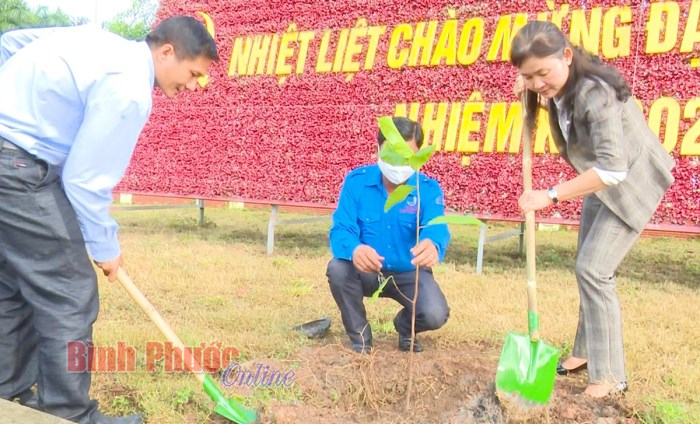 Đồng Xoài phát động lễ trồng cây vì thành phố xanh