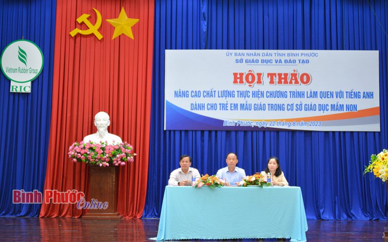 Phấn đấu tất cả trường mầm non tổ chức cho trẻ làm quen với tiếng Anh