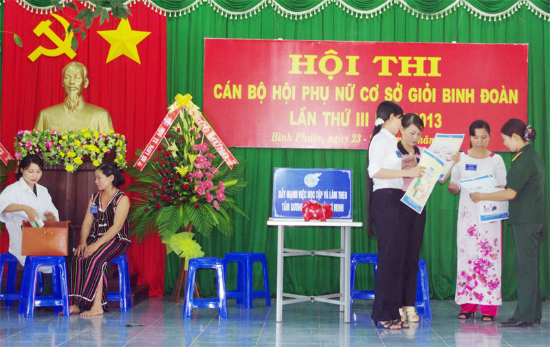 Binh đoàn 16 thi cán bộ hội phụ nữ giỏi Binh đoàn 16 thi cán bộ hội phụ nữ giỏi