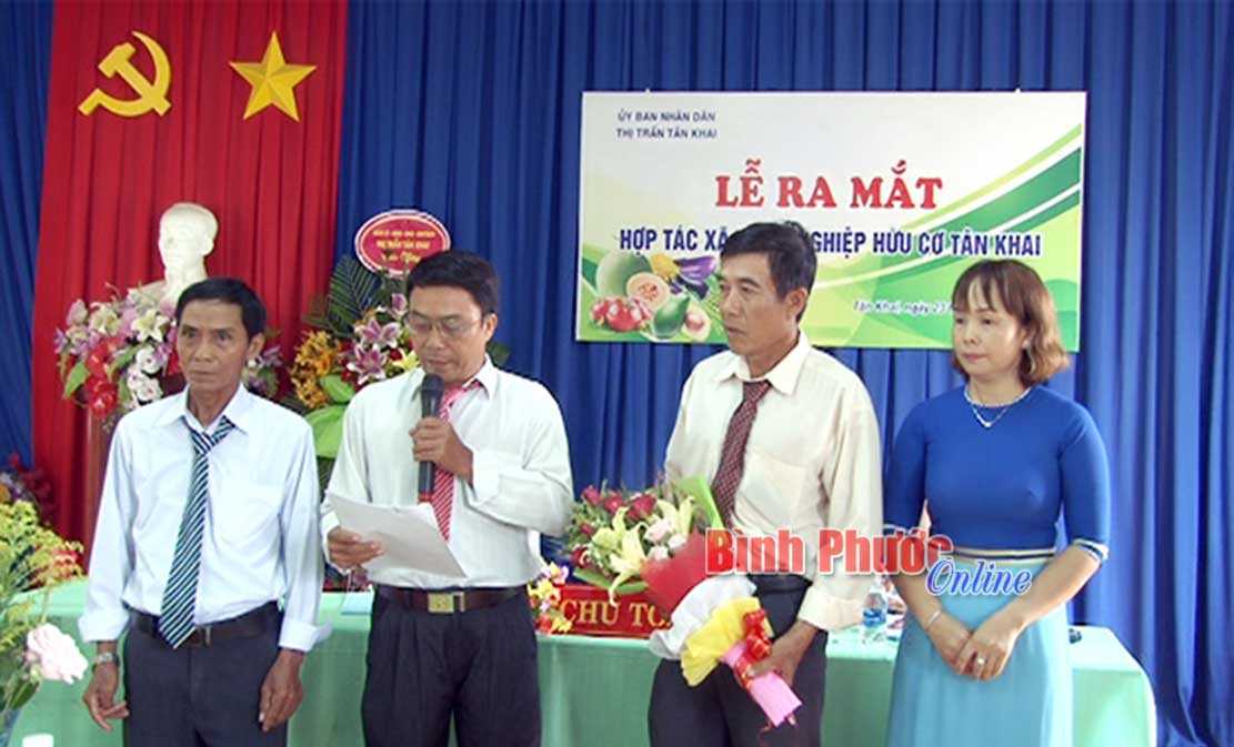 Thành lập Hợp tác xã nông nghiệp hữu cơ Tân Khai Thành lập Hợp tác xã nông nghiệp hữu cơ Tân Khai