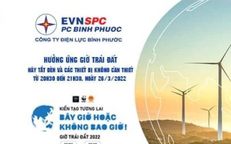 Hưởng ứng chiến dịch giờ trái đất 2022