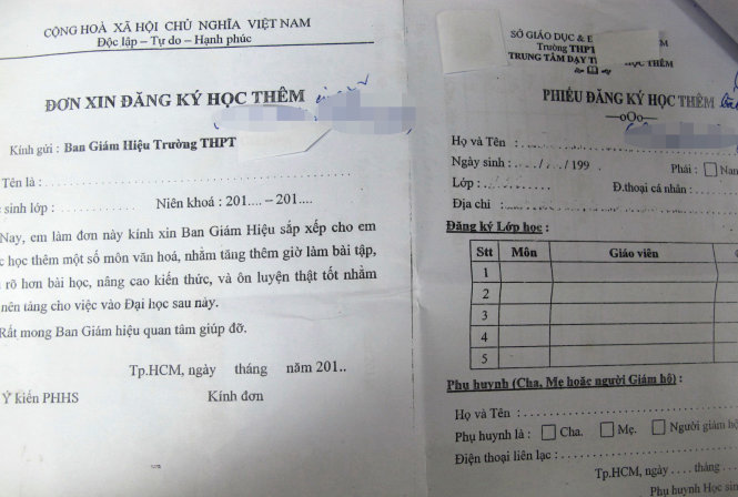 Ép học sinh “tự nguyện học thêm” Ép học sinh “tự nguyện học thêm”