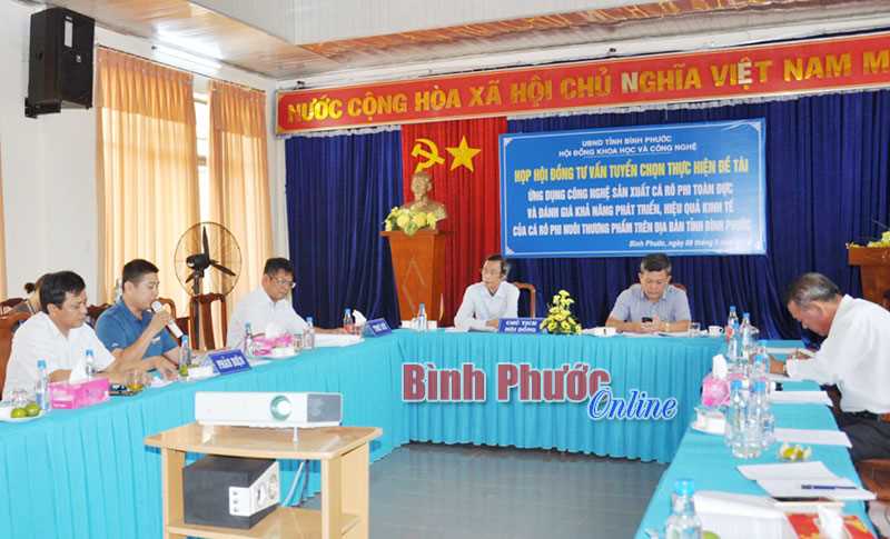 Chưa thông qua đề tài ứng dụng công nghệ sản xuất cá rô phi đơn tính