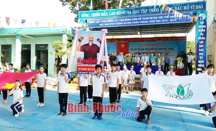 Chơn Thành: 1.712 VĐV tham gia Đại hội TDTT học sinh phổ thông