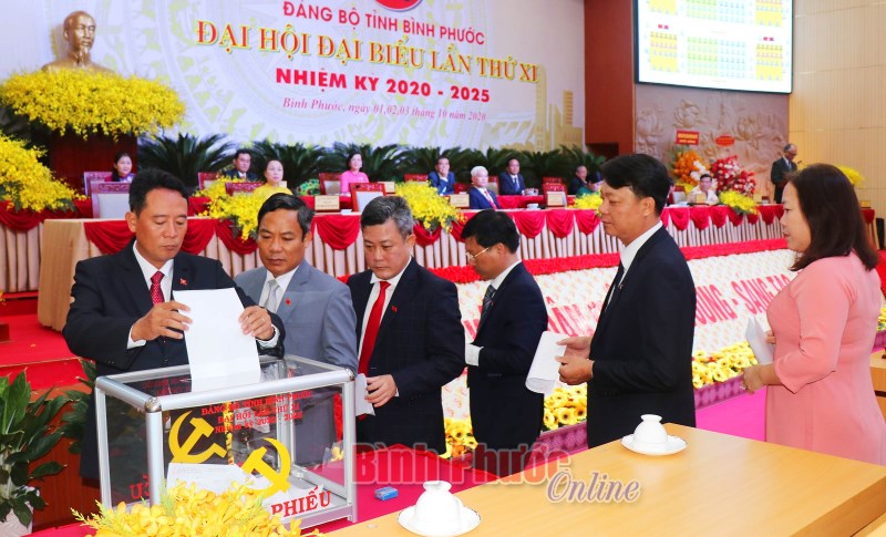 53 đồng chí trúng cử Ban Chấp hành Đảng bộ tỉnh Bình Phước khóa XI, nhiệm kỳ 2020-2025