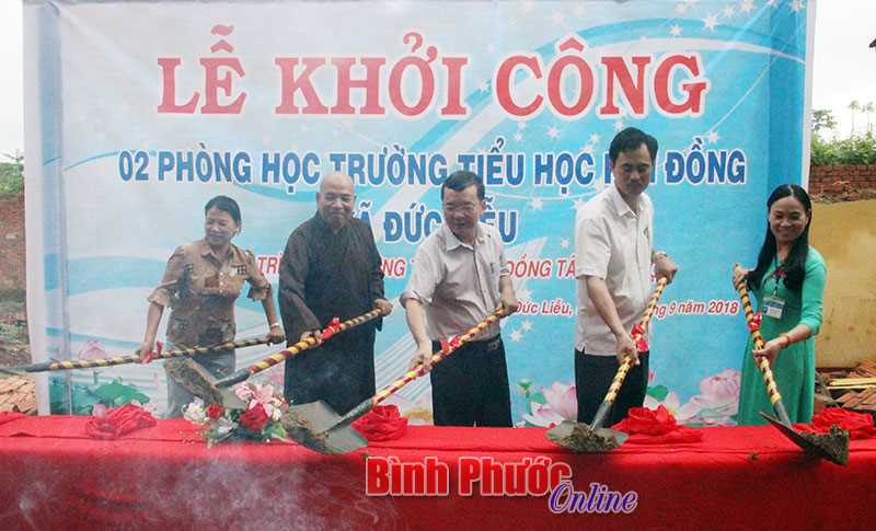 Khởi công xây dựng 2 phòng học tại Trường tiểu học Kim Đồng