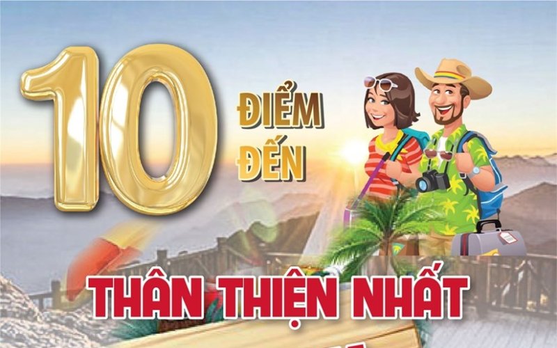 [Infographics] 10 điểm đến du lịch thân thiện nhất Việt Nam